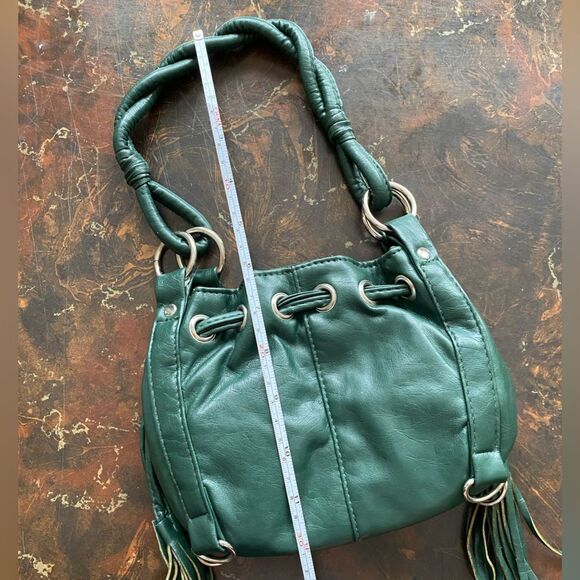 Vintage Green Mini Bag with Tassels - Picture 5 of 7